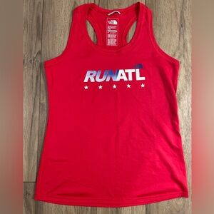 The North Face Women's Red RUN ATL Racerback Tank - size large - never worn
